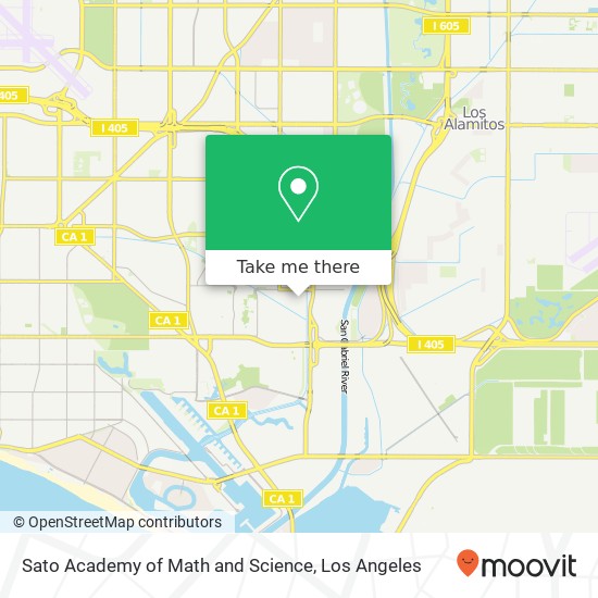 Sato Academy of Math and Science map