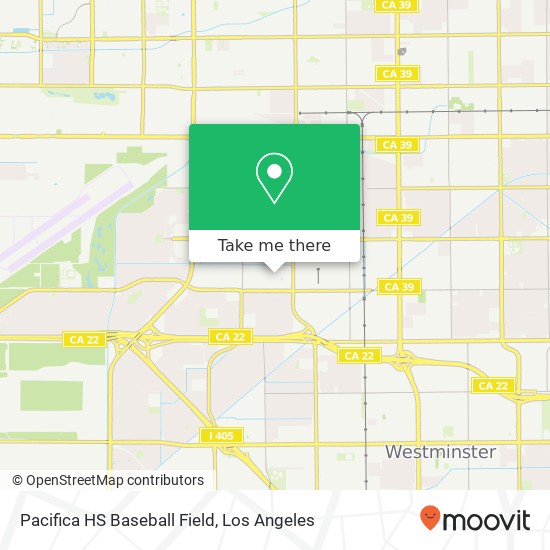 Mapa de Pacifica HS Baseball Field