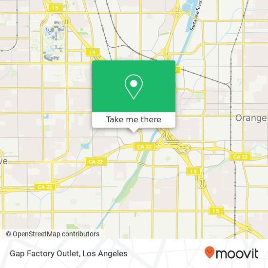 Gap Factory Outlet map