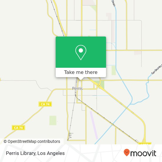 Perris Library map