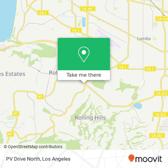 PV Drive North map
