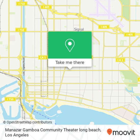 Manazar Gamboa Community Theater long beach map