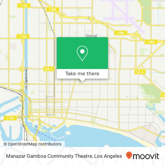 Mapa de Manazar Gamboa Community Theatre