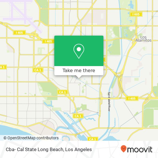 Cba- Cal State Long Beach map