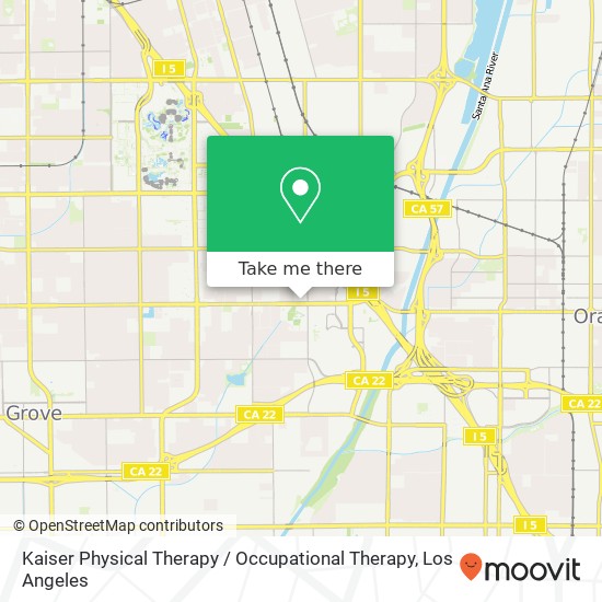 Mapa de Kaiser Physical Therapy / Occupational Therapy