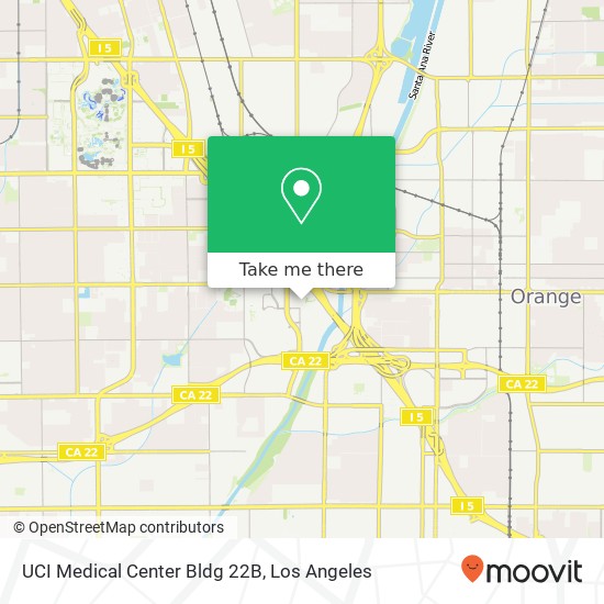 UCI Medical Center Bldg 22B map