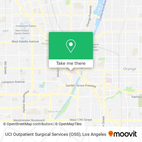 UCI Outpatient Surgical Services (OSS) map