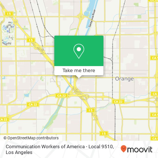 Communication Workers of America - Local 9510 map