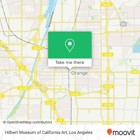 Hilbert Museum of California Art map