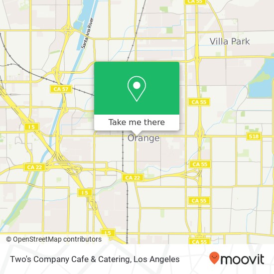 Mapa de Two's Company Cafe & Catering