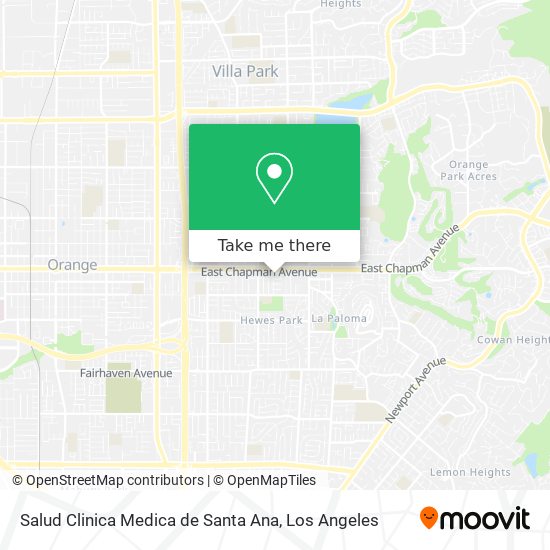 Salud Clinica Medica de Santa Ana map