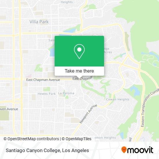 Mapa de Santiago Canyon College