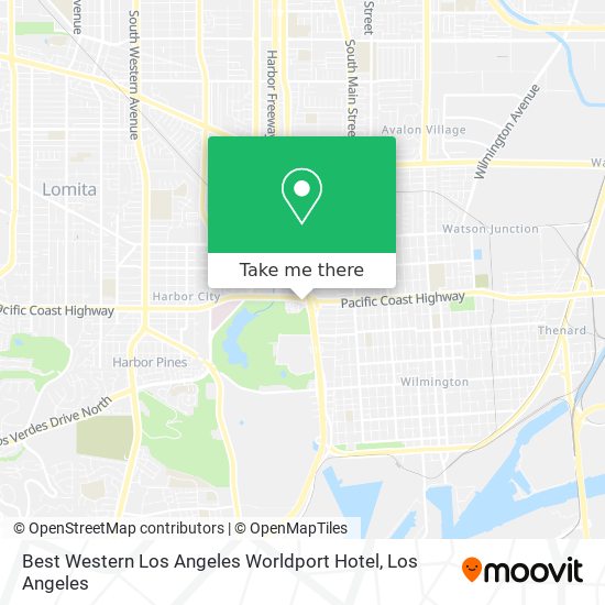 Best Western Los Angeles Worldport Hotel map