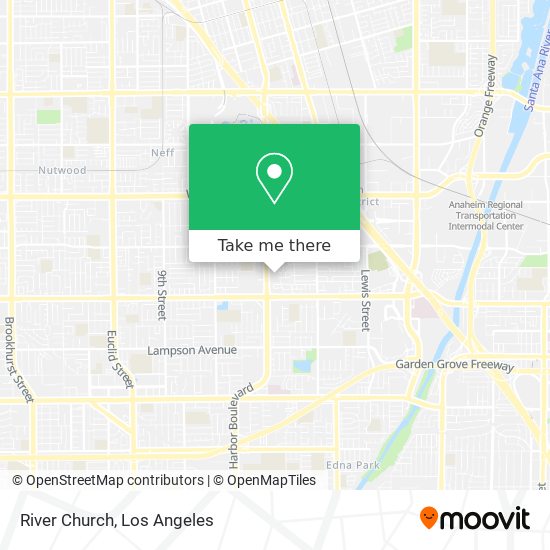 Driving directions to River Arena Church, 201 E Broadway, Anaheim
