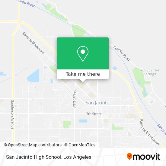 Mapa de San Jacinto High School