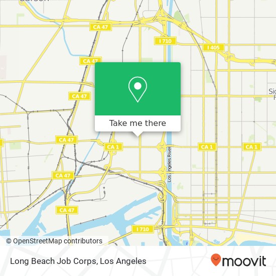 Mapa de Long Beach Job Corps