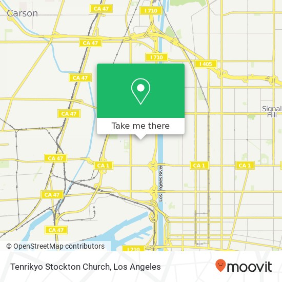 Tenrikyo Stockton Church map