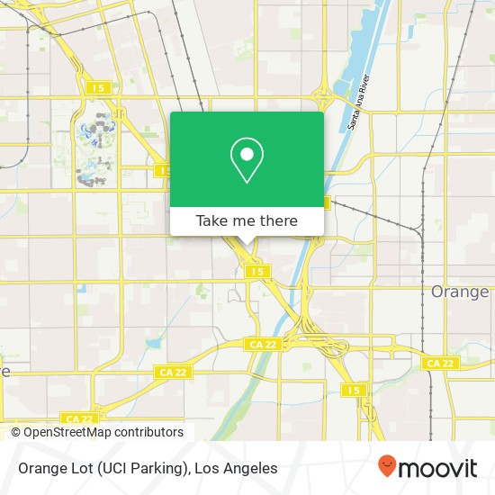 Orange Lot (UCI Parking) map