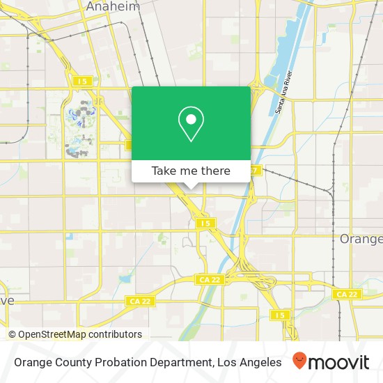 Orange County Probation Department map