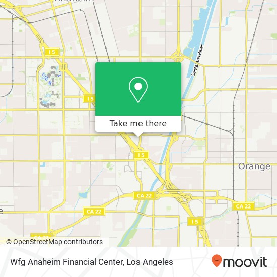 Wfg Anaheim Financial Center map