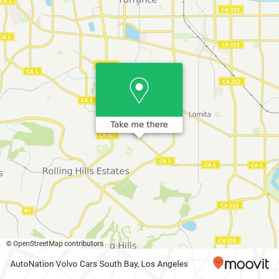 Mapa de AutoNation Volvo Cars South Bay