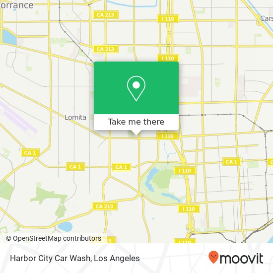 Mapa de Harbor City Car Wash