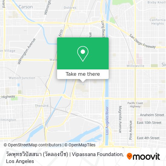 วัดพุทธวิปัสสนา (วัดลองบีช) | Vipassana Foundation map