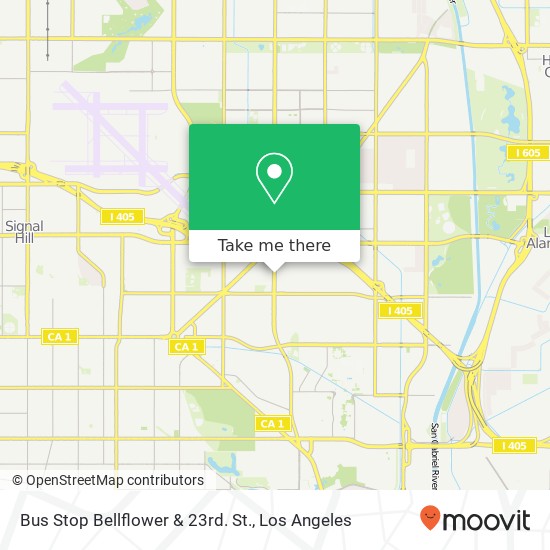 Mapa de Bus Stop Bellflower & 23rd. St.