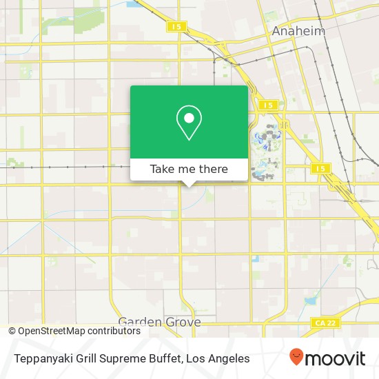 Teppanyaki Grill Supreme Buffet map