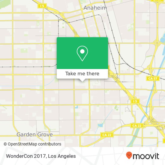 WonderCon 2017 map