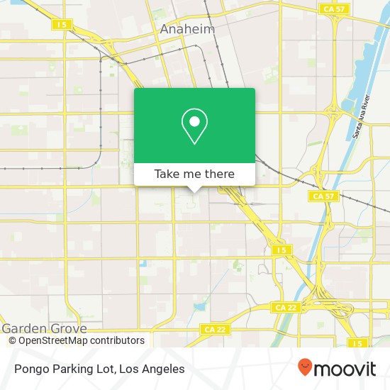 Pongo Parking Lot map