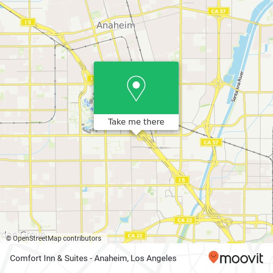 Comfort Inn & Suites - Anaheim map