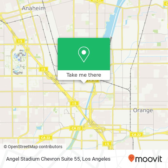 Mapa de Angel Stadium Chevron Suite 55