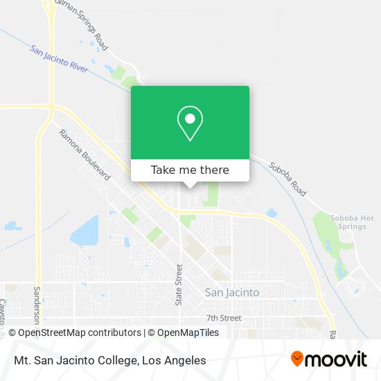 Mt. San Jacinto College map