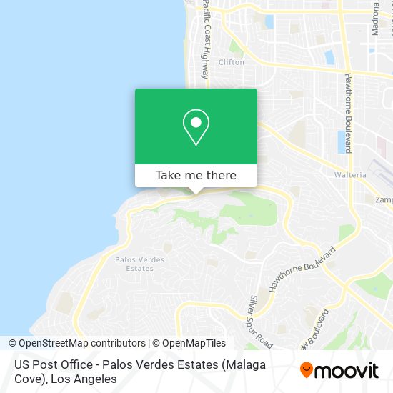 US Post Office - Palos Verdes Estates (Malaga Cove) map