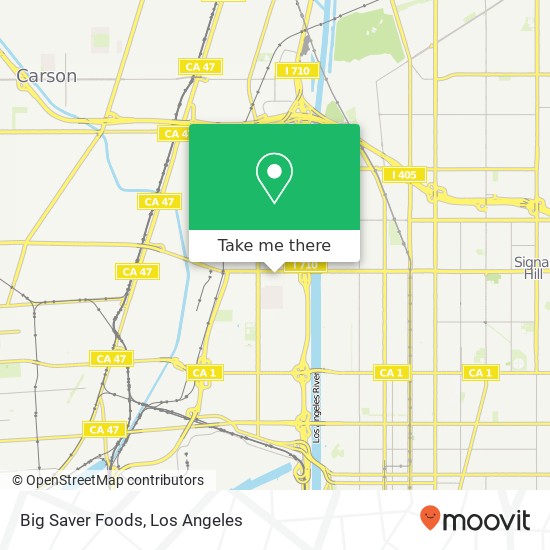 Mapa de Big Saver Foods