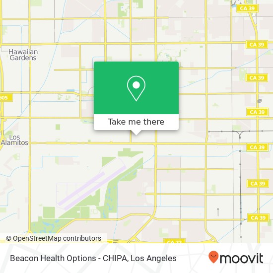 Beacon Health Options - CHIPA map