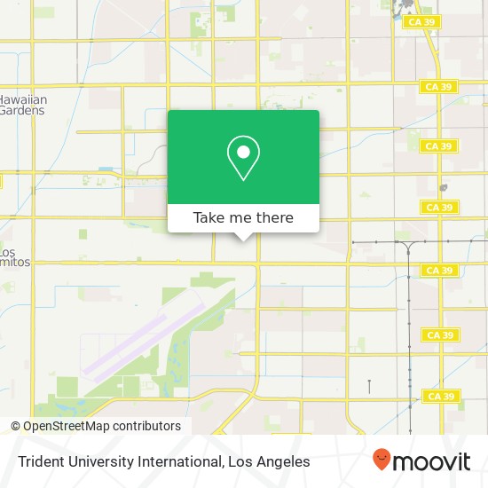 Mapa de Trident University International