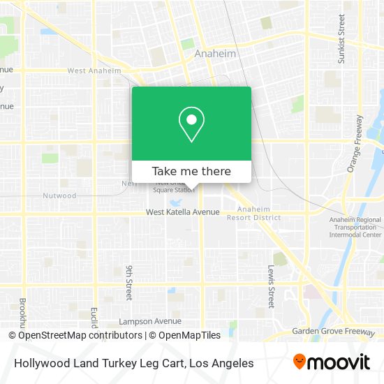 Hollywood Land Turkey Leg Cart map