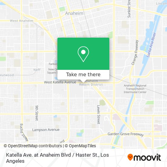 Mapa de Katella Ave. at Anaheim Blvd / Haster St.