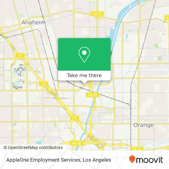 Mapa de AppleOne Employment Services