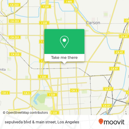 sepulveda blvd & main street map