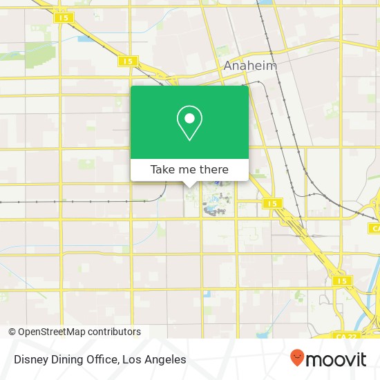 Disney Dining Office map