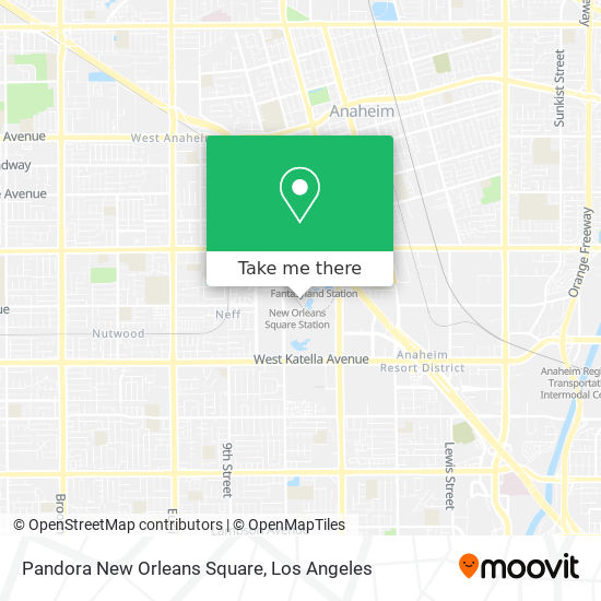 Pandora New Orleans Square map