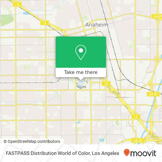 FASTPASS Distribution World of Color map