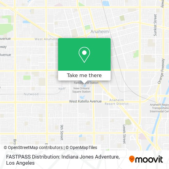 Mapa de FASTPASS Distribution: Indiana Jones Adventure