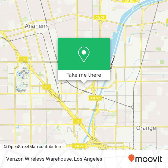 Verizon Wireless Warehouse map