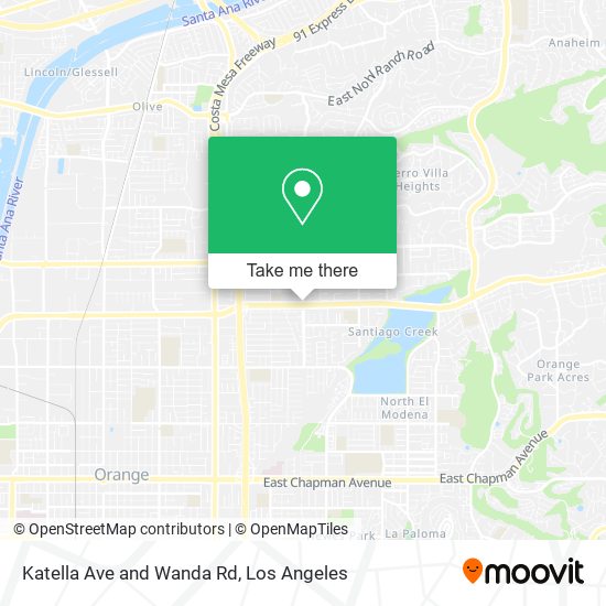 Mapa de Katella Ave and Wanda Rd