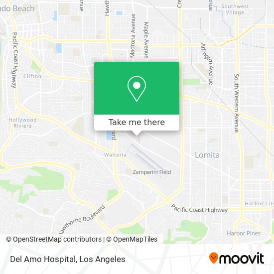 Del Amo  Hospital map