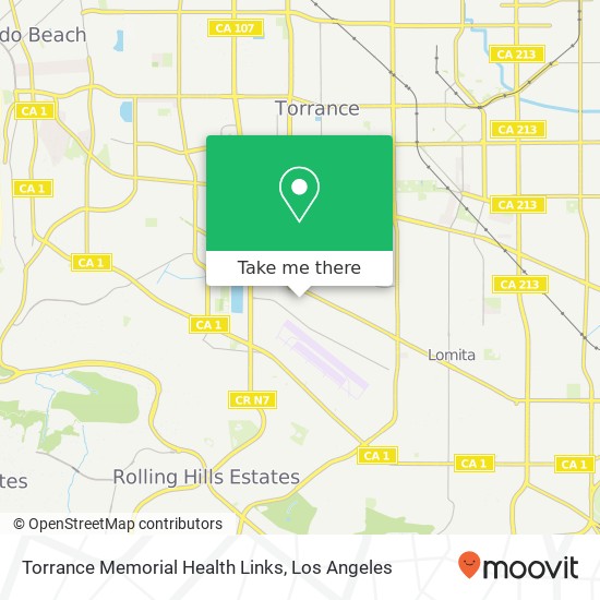 Torrance Memorial Health Links map